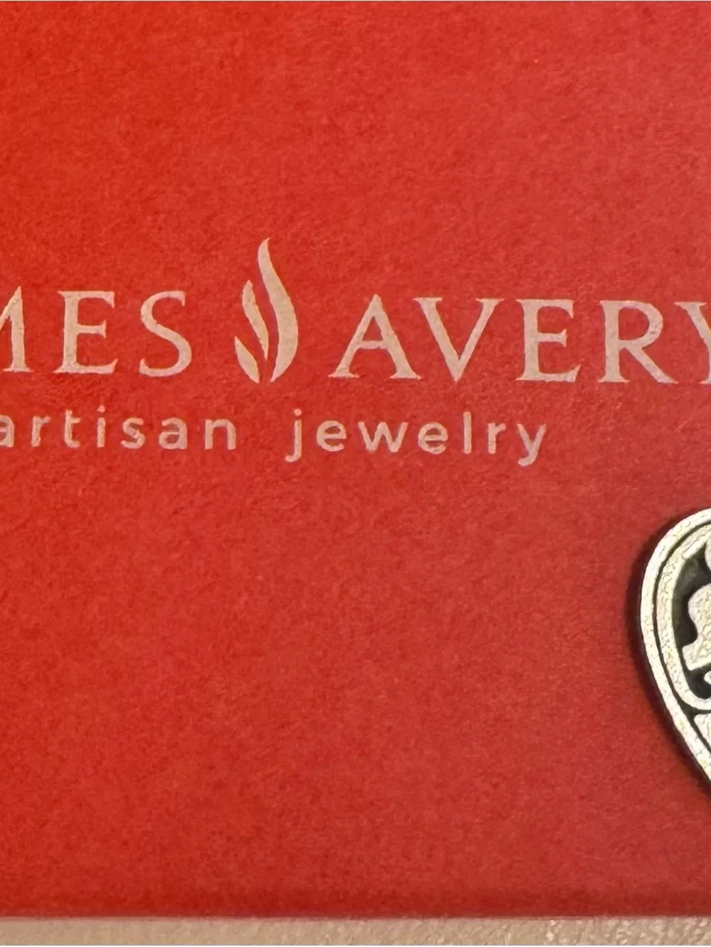 James Avery Sweet 13 Heart Charm in Silver